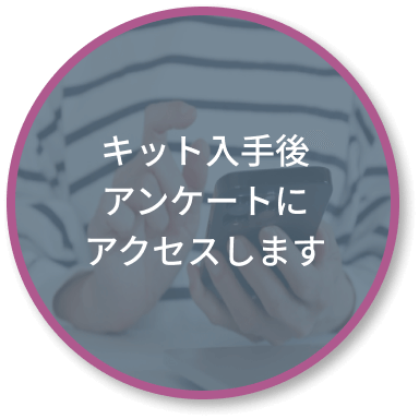 キット入手後アンケートにアクセスします